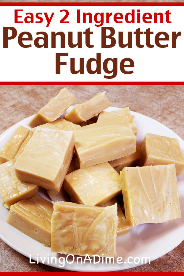 This easy peanut butter fudge is one of our readers' favorite 2 ingredient Christmas candy recipes! it is super easy to make no bake fudge that is perfect for the peanut butter lovers in your family! It is great for all kinds of get togethers, but especially makes a super delicious Christmas Candy!