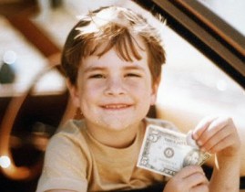 boy with money