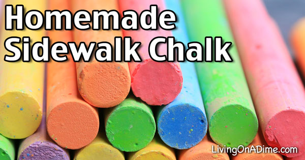 Homemade Sidewalk Chalk Recipe