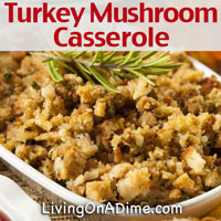 Turkey Mushroom Casserole Recipe