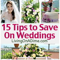 15 Tips to Save On Weddings - Cheap Wedding Ideas