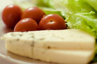 cheesy rice and tomatoes