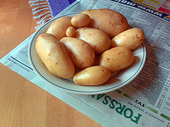 bowl of potatos