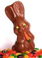 chocolate-easter-bunny Solid Chocolate Easter Bunny Candy