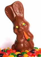 Solid Chocolate Easter Bunny Candy