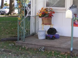 Moms-Halloween-Witch homemade decorations halloween wizard of oz witch