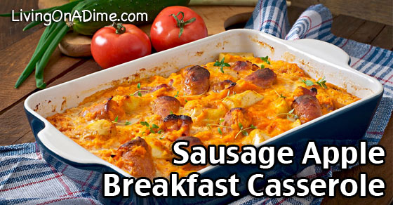 Sausage Apple Overnight Breakfast Casserole Recipe