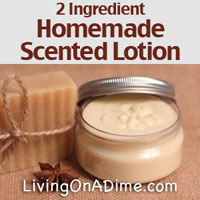 2 Ingredient Homemade Scented Lotion Recipe