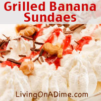 Grilled Banana Sundaes Recipe