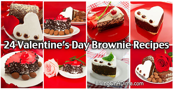 24 Valentines Day Brownie Recipes
