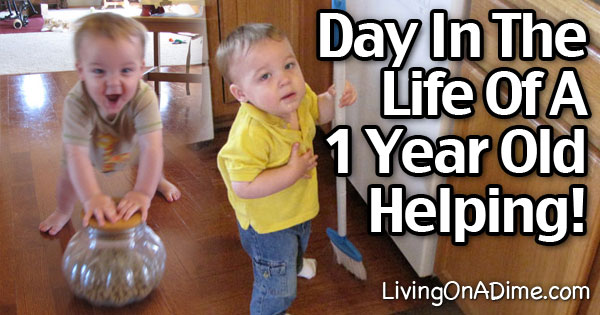 A Day In The Life Of A 1 Year Old Helping Mom!