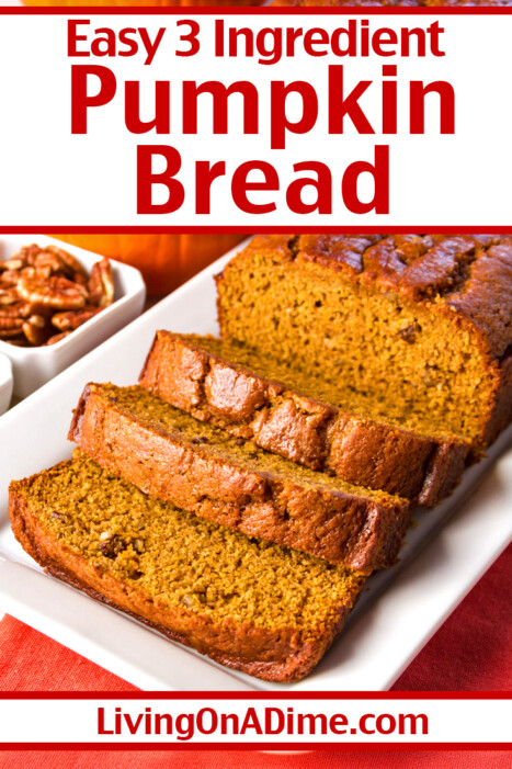 This easy 3-Ingredient Pumpkin Bread recipe is the perfect fall treat—moist, flavorful, and ready with hardly any effort! It’s a cozy cake mix recipe you’ll want to bake again and again. Whether you enjoy it warm from the oven or the next day with coffee, this quick bread is sure to become a family favorite.