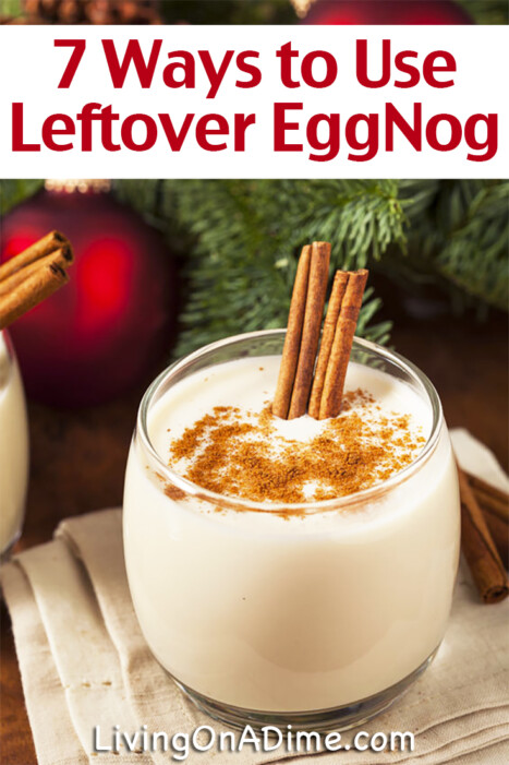 What do you do with leftover eggnog?! Here are a bunch of leftover eggnog recipes and tips to help you find ways to use all that leftover eggnog!