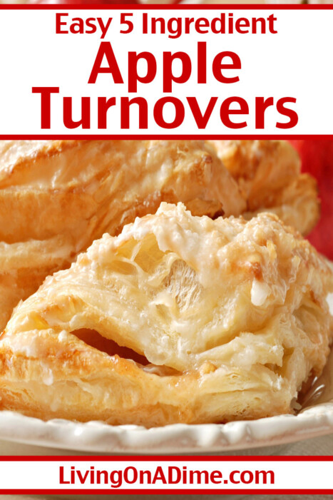 This easy apple turnover recipe can be used to make apple turnovers as well as peach, cherry, blueberry and more! This is another of our tasty canned biscuit recipes you can make for a quick and tasty dessert anytime! It's also a perfect sweet treat for parties or to include in packed lunches!