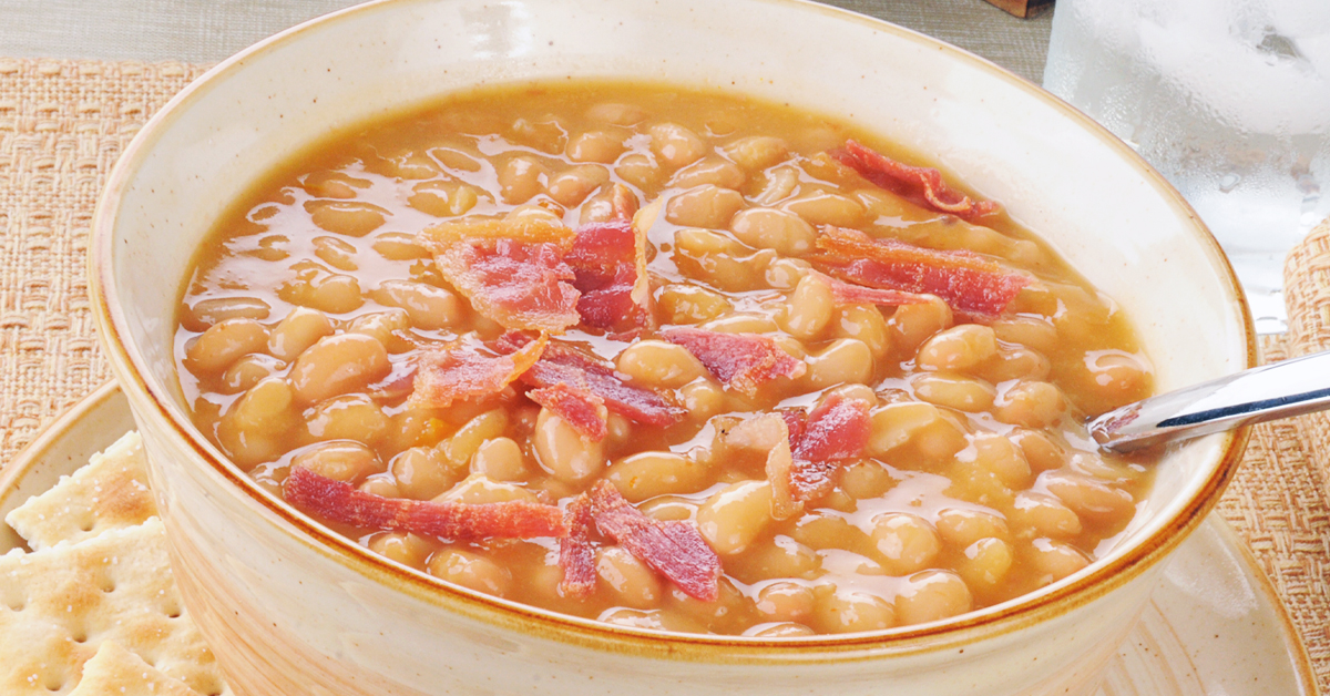 Bean And Bacon Soup Recipe Easy And Delicious! Living On A Dime