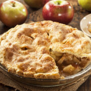 This easy apple pie recipe makes the absolute best apple pie you will ever taste! Starting with a classic old-fashioned flaky pie crust and then filled with the perfect balance of sweet and apple flavors, it is the ideal pie for the most important holiday get togethers!