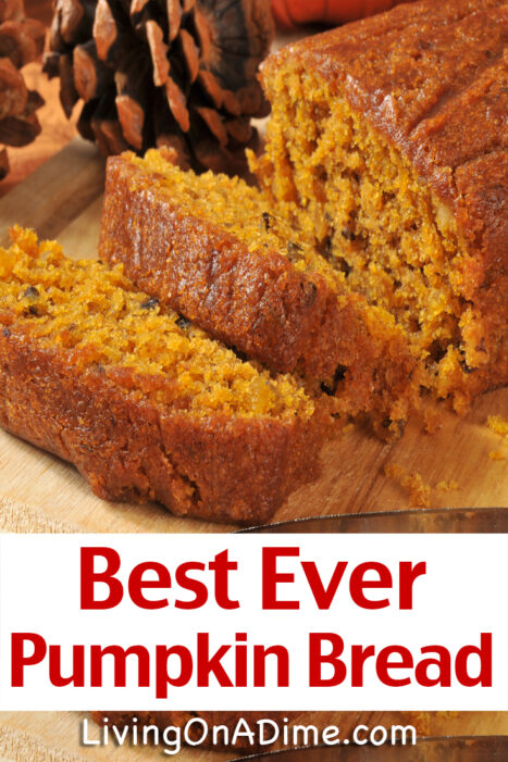 This traditional pumpkin bread recipe is an easy to make quick bread everyone loves. Make sure you serve it with honey butter! Your family will love it!