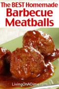 This is THE BEST homemade barbecue meatballs recipe! If you want to make a quick, easy meal that'll be a huge hit with your family and friends, this is it!