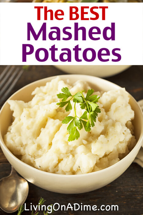This is the BEST homemade mashed potatoes recipe and it's so easy! There are also a bunch of other traditional Thanksgiving recipes for holiday favorites like sweet potato casserole, homemade stuffing, turkey gravy and homemade pies!