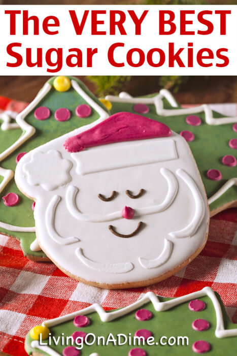 This homemade sugar cookies recipe makes the best light and fluffy sugar cookies! Your kids and guests are sure to love them! These sugar cookies are perfect for Christmas, Valentine's Day or a tasty snack anytime!