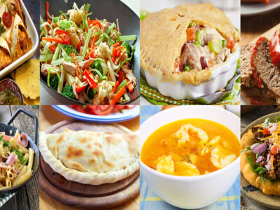 Here are some cheap dinner ideas and recipes your family is sure to love! They're super easy and quick to make and you'll save a lot of money over eating out or making convenience food. All these dinners cost around $1.00 per person for the entire dinner.