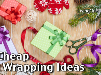 These easy gift wrapping ideas will help you save money on gift wrap or spice up your gifts! You'll also find tips for wrapping unusually shaped items.