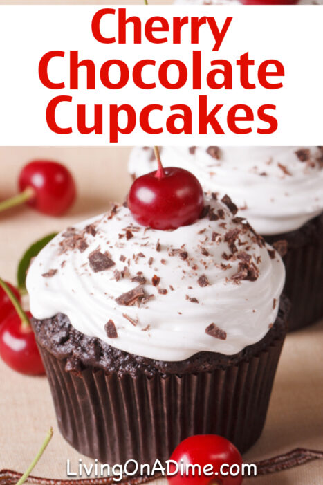 This easy cherry chocolate cake recipe makes delicious chocolate cherry cake or cupcakes your family is sure to love!