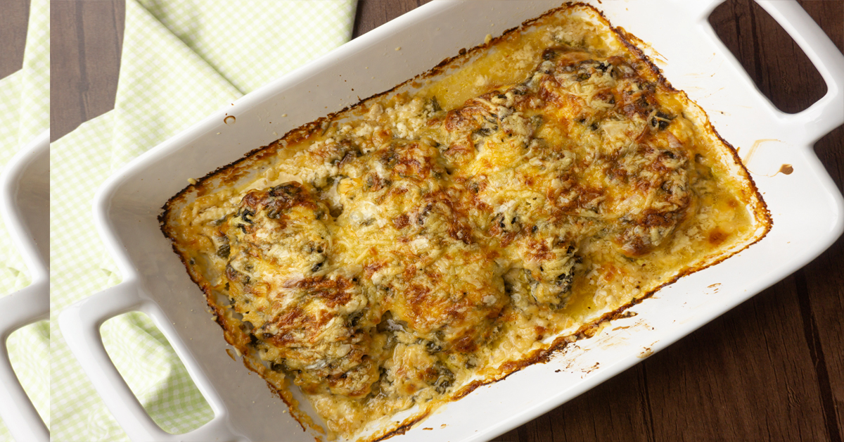 Chicken Spinach Casserole Recipe - Living On A Dime
