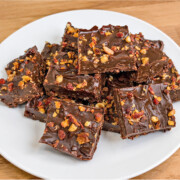 Sweet, salty, creamy, and packed with chocolatey goodness, this Sweet and Salty Bacon Caramel Fudge is the kind of treat that disappears fast. With just a few ingredients and almost no prep work, it's an easy fudge recipe for anyone who loves that sweet-and-salty flavor combination.