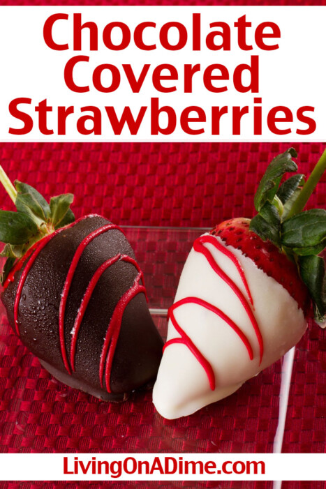 This chocolate covered strawberries recipe is one of those easy Valentine's Day candy recipes virtually everyone loves! This recipe makes a professional quality Valentine's treat just like the chocolate dipped strawberries at the expensive candy shops, but for a lot less!