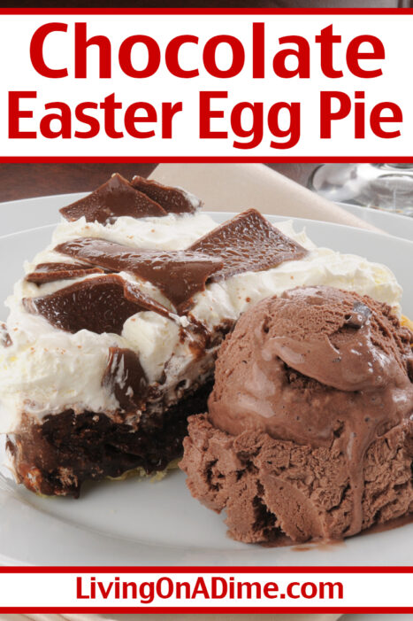 This Easter egg chocolate pie recipe makes an easy and delicious sweet treat your whole family will love using leftover holiday chocolate!