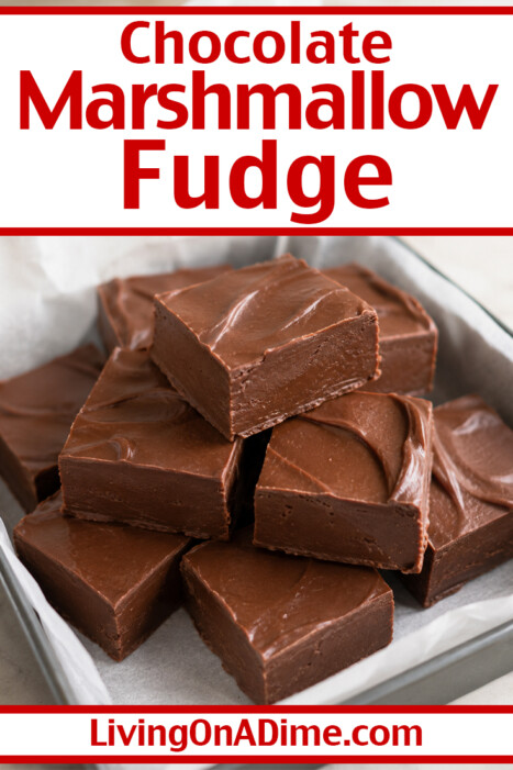 This Chocolate Marshmallow Fudge recipe is one of the easiest candy recipes you'll ever make. The marshmallow fluff gives it a smooth, creamy texture that pushes it over the top and makes every bite melt in your mouth!