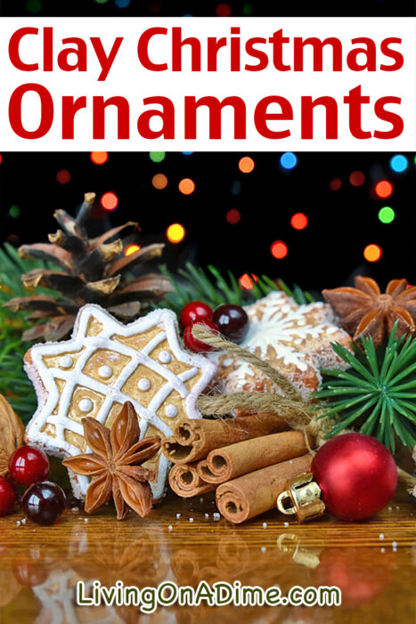 Try this easy recipe for homemade clay ornaments you can make with ingredients you already have at home. The kids love making their own holiday ornaments!