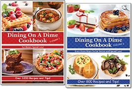 Dining On A Dime Cookbooks - Save on Groceries With Easy Recipes for Tasty Dinners!