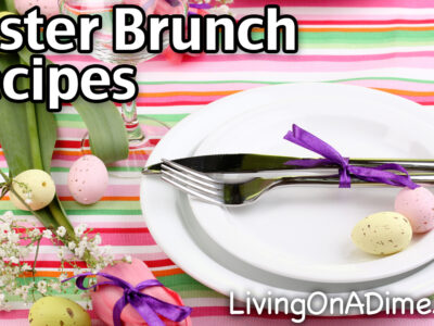 Easy and delicious Easter brunch recipes, lots of ideas and a menu including homemade IHOP pancakes, overnight French toast and breakfast sausage!