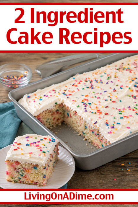 These easy 2 ingredient cake recipes are proof that you don't need a long list of ingredients to make an incredibly moist, delicious homemade dessert! Whether you use soda or ice cream, you'll have endless flavor combinations and a fresh-from-the-oven cake in just minutes.