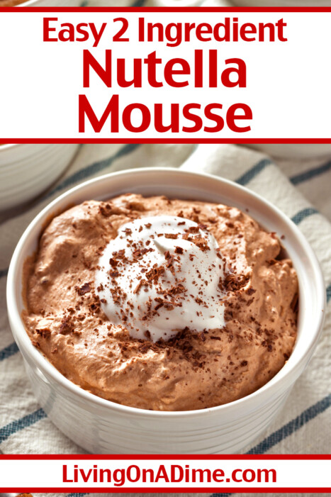 This Easy Nutella Mousse is a quick and delicious way to satisfy your chocolate cravings! Whipped to light, airy perfection and blended with rich Nutella, it’s an irresistibly creamy dessert that comes together in just minutes!