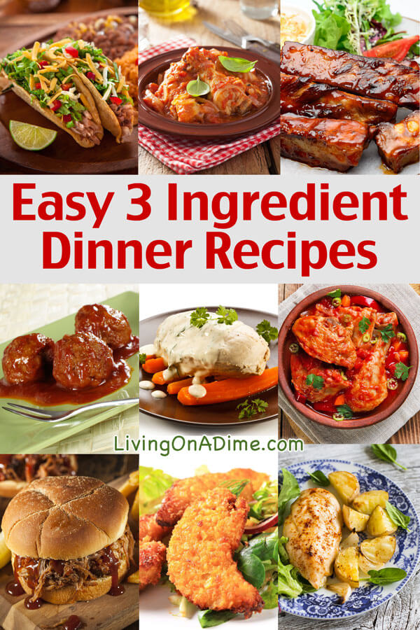 Easy 3 Ingredient Dinner Recipes - Delicious Meals Fast!