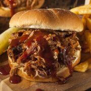 Here's an easy and delicious barbecue beef sandwiches recipe you can make in just a few minutes! It's a great way to use leftover pot roast!