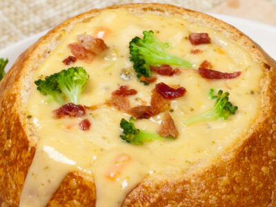 This easy broccoli cheese soup recipe makes a delicious soup perfect for cool days! It's quick and easy to make and perfect with sandwiches!