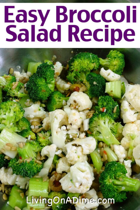 This easy broccoli salad recipe is a tasty green salad that is perfect for Christmas or other holidays and is also great on warm summer days! This broccoli salad is one of my family's favorite dishes at Christmas and Thanksgiving and it’s a great healthy side dish.