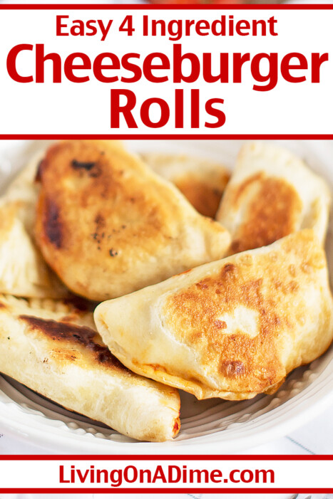 This cheeseburger rolls recipe makes an easy main dish that everyone, especially kids will love! Serve with an easy side dish and have a no complaint meal!