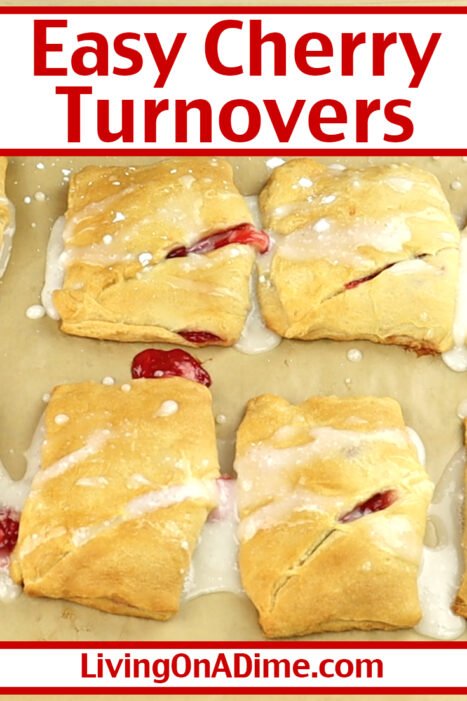 This cherry turnovers recipe is an easy crescent rolls recipe that you can use to make delicious cherry turnovers without a lot of work! Perfect for desserts, breakfast or snacks for the kids!