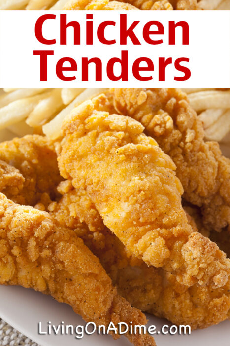 Try this delicious homemade chicken tenders recipe, which is part of a quick and easy dinner menu that includes easy vegetables and a simple pie recipe.