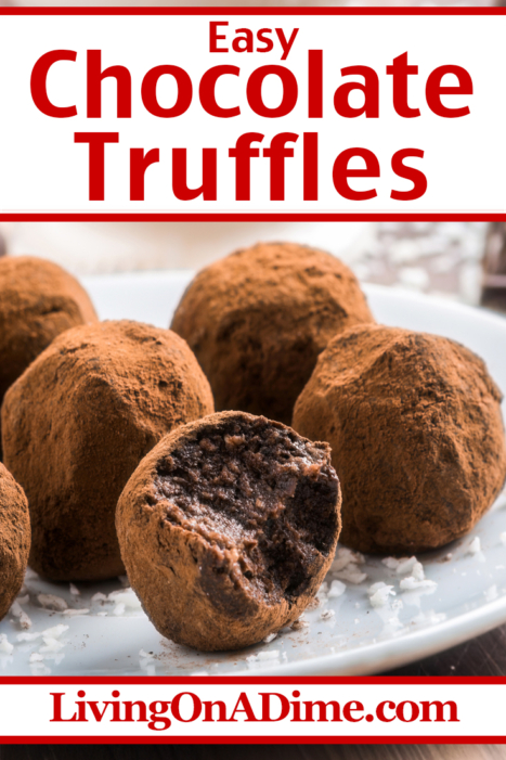 This easy homemade chocolate truffles recipe makes rich, creamy and melt-in-your-mouth delicious truffles—and you can make a whole assortment with just one simple recipe! Roll them in cocoa, nuts, coconut, powdered sugar or festive sprinkles for an irresistible Christmas candy that always disappears fast.