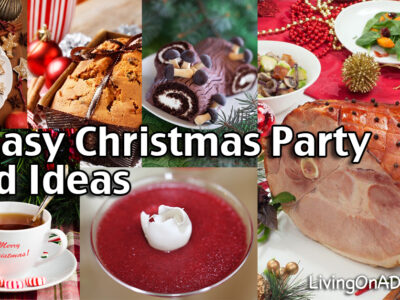 Try these easy party food ideas and recipes, including tips for how to lay out a buffet dinner table so everyone doesn't get piled on top of each other.