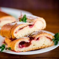 Easy Coffee Cake Recipe - Jam Filled Butterfly Ring