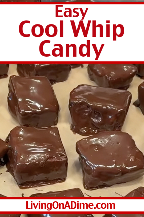 Indulge in the creamy, fluffy delight of this homemade Cool Whip Candy Recipe, a perfect treat for chocolate lovers that’s easy to make and tastes like a homemade 3 Musketeers (only better)! With only three ingredients, this candy has a melt-in-your-mouth texture wrapped in a rich chocolate coating. This is my husband's favorite Christmas Candy Recipe!