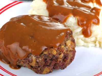 This crockpot Salisbury Steak recipe is a delicious comfort food your family will love! It's easy to prepare ahead of time and then simmer in the crockpot until it's time for dinner!