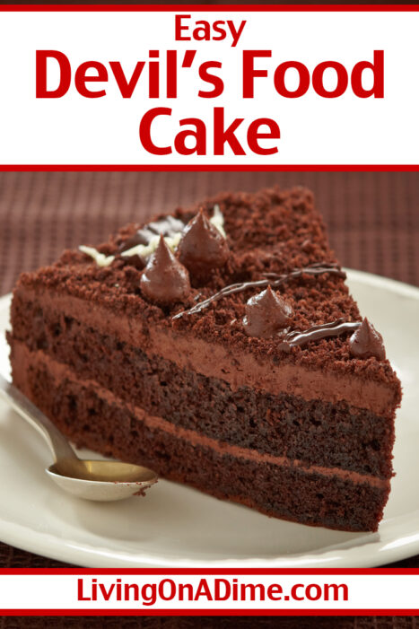 This easy homemade devil’s food cake recipe is so yummy, it will be your new stand-by when you’re dying for something moist and chocolatey!